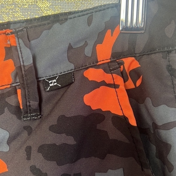 Split Orange/Black And Gray Como Surfer Skater Shorts Size 32 - Picture 5 of 15